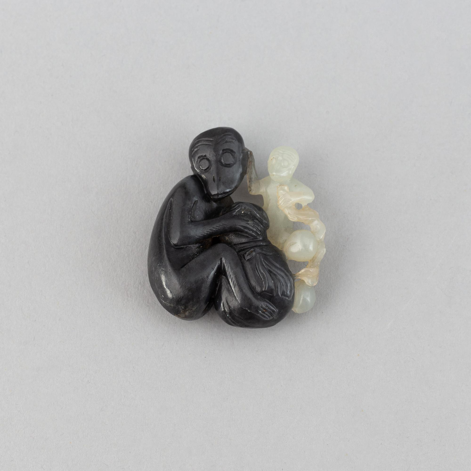 A 19th century nephrite figurine.