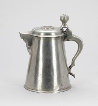 SKÄNKKANNA, tenn, Gustaf Frederic Wigholm (1804-1849), Eskilstuna.