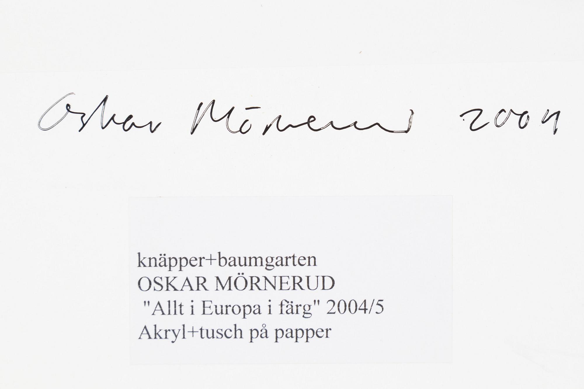 Oskar Mörnerud, "Allt i Europa i färg".