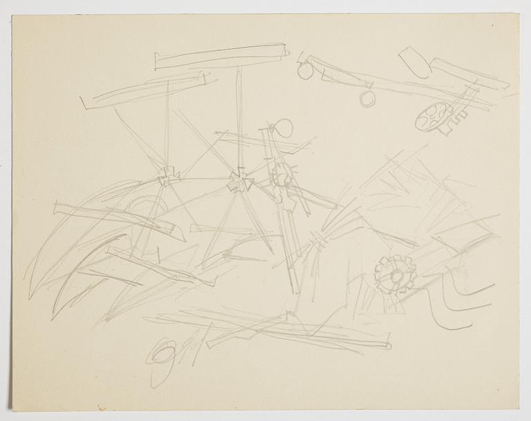 GÖSTA ADRIAN-NILSSON, sketchpad, 1920/30's, by the artist's own hand inscribed GAN with indian ink on the cover.