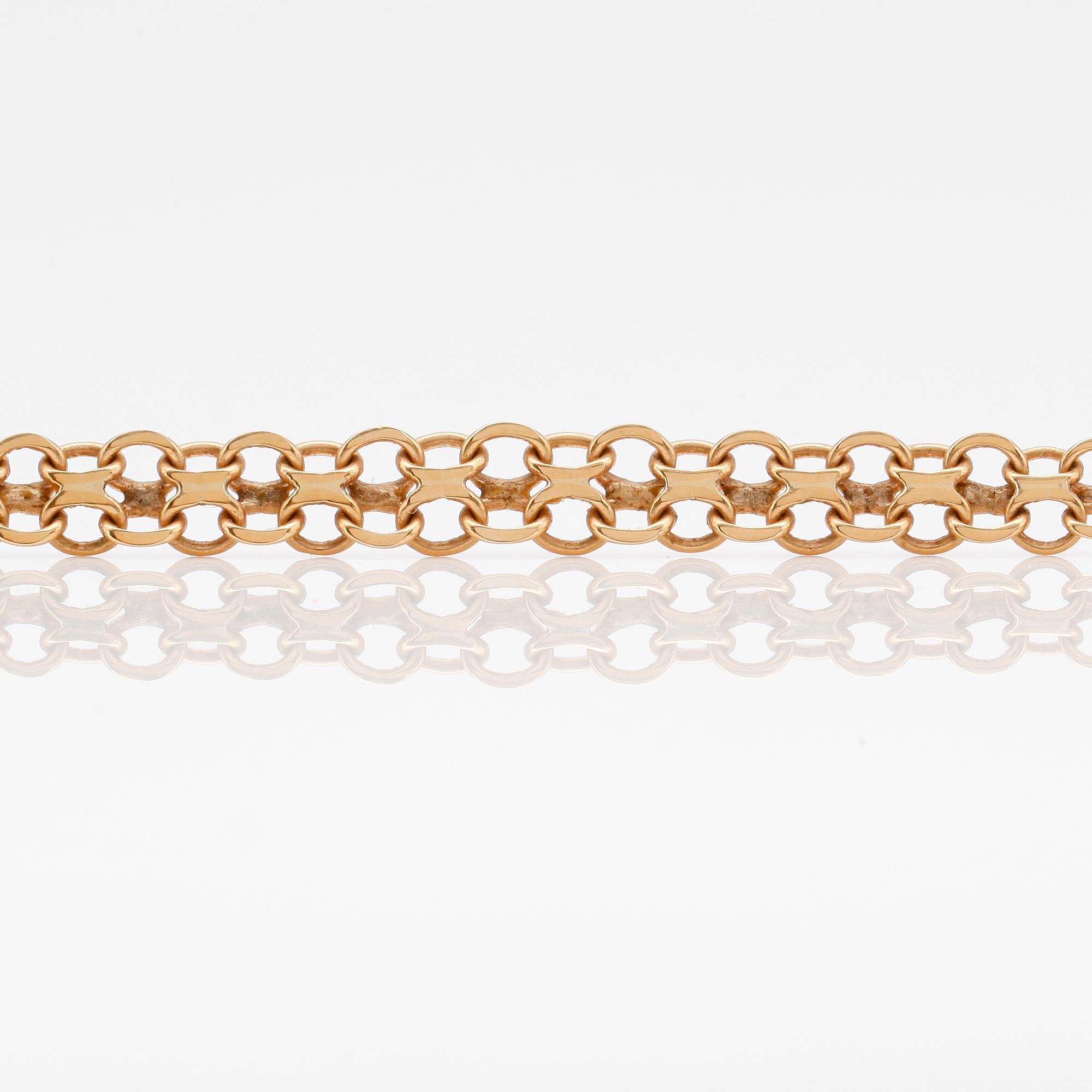 COLLIER, 18K guld, svenska stämplar, 1971.