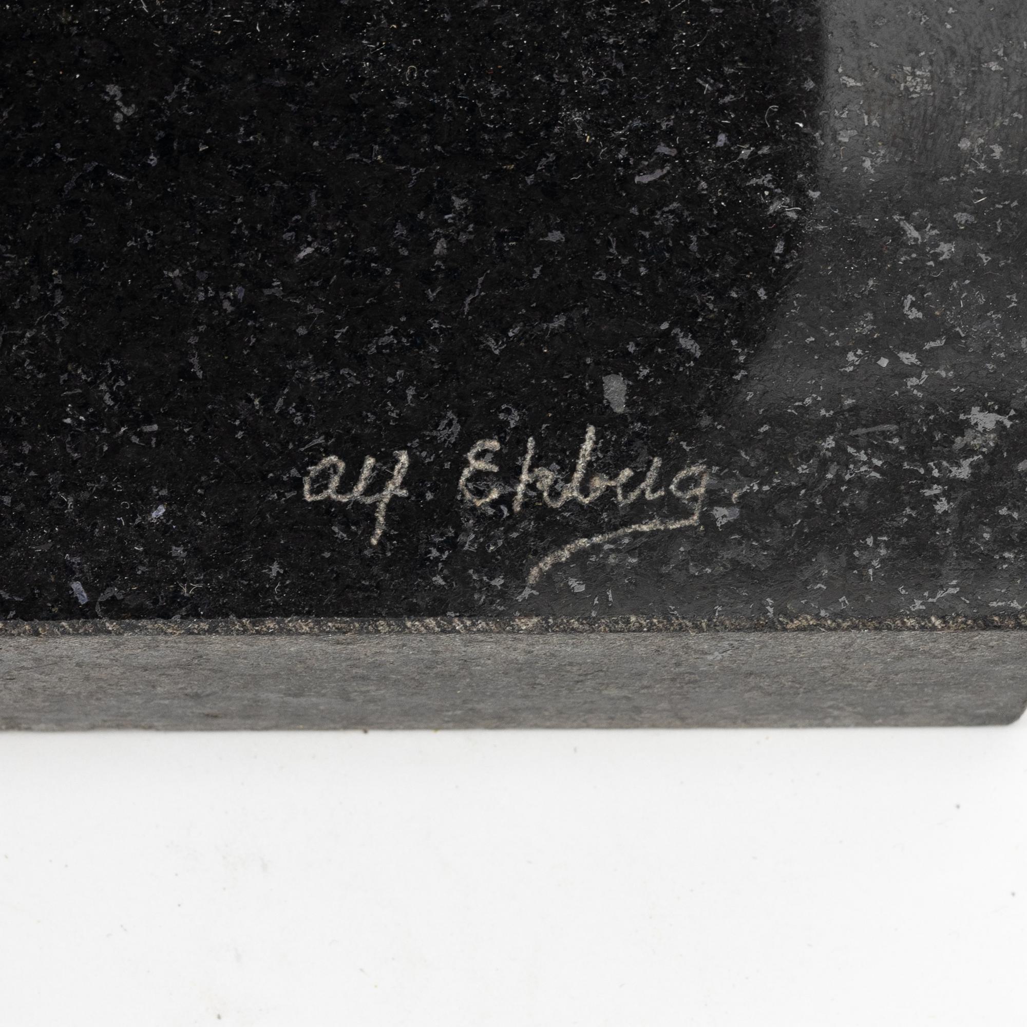 Alf Ekberg, a stoneware sculpture, signed.