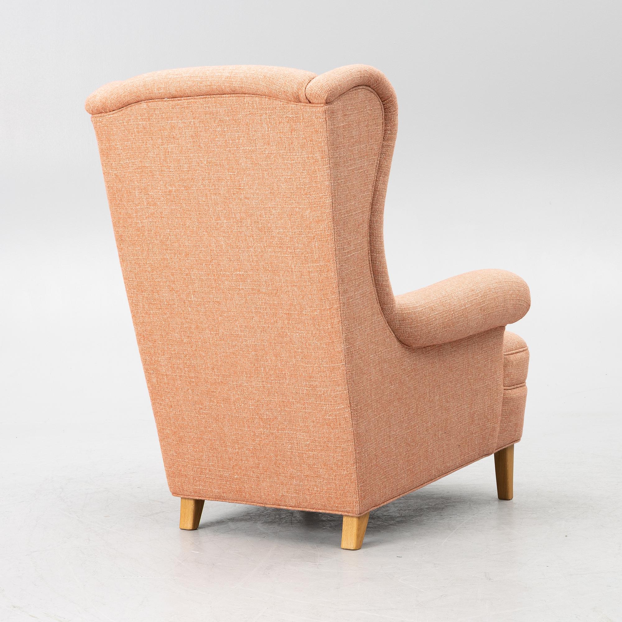 Carl Malmsten, Fåtölj, ”Häggbom”, O.H.Sjögren, Tranås 2021.