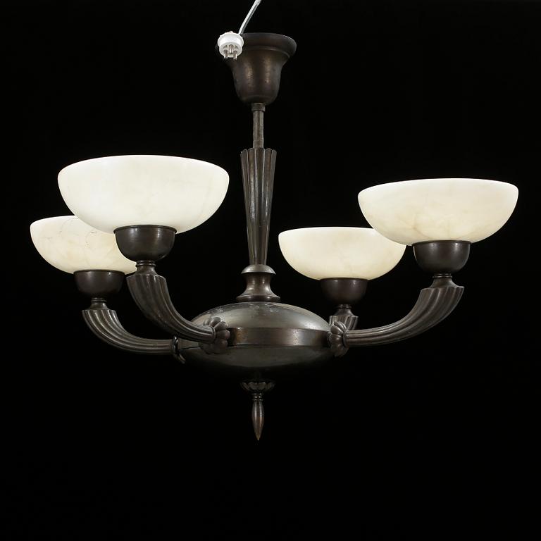 TAKLAMPA, art deco, 1930-/40-tal. Höjd ca 48 cm.