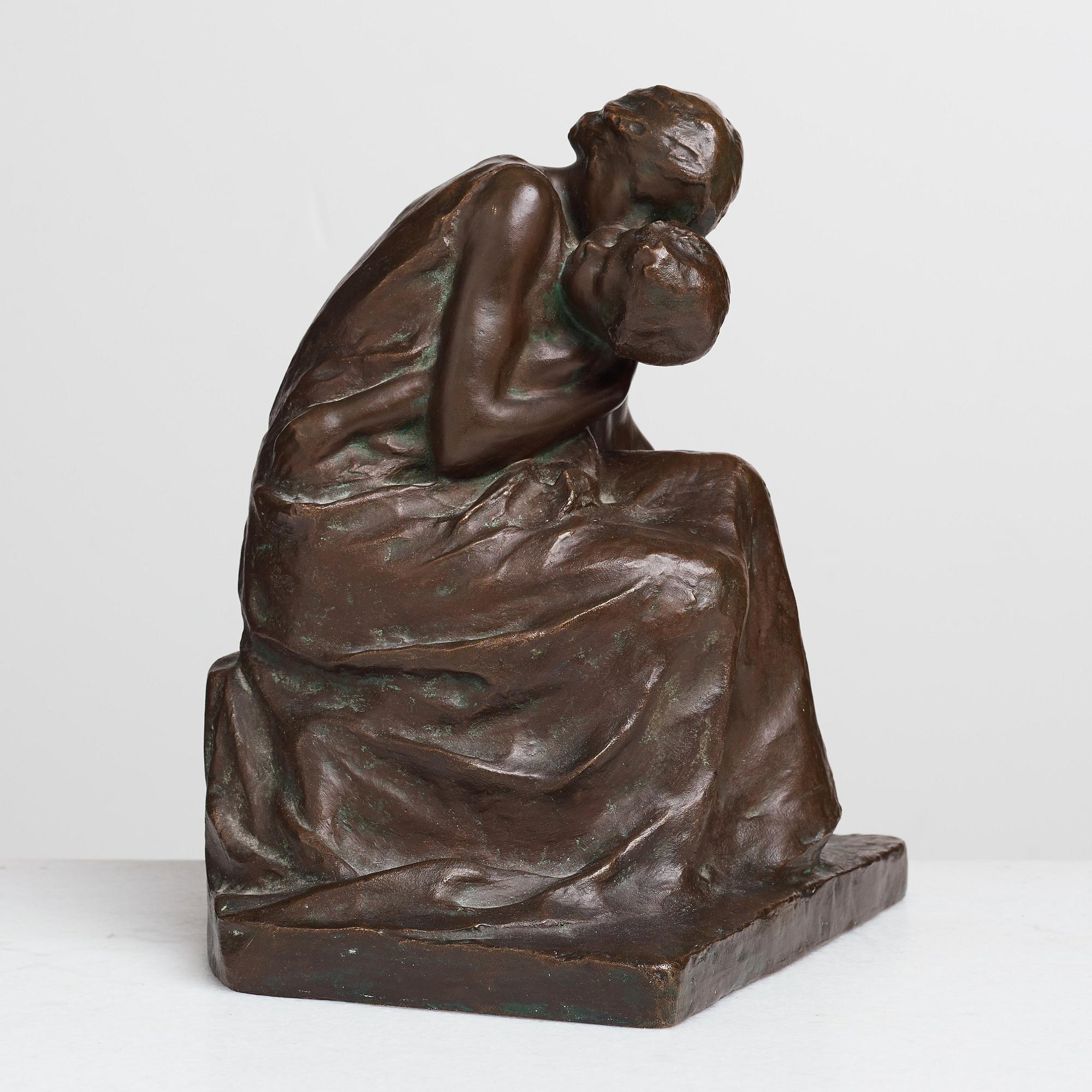 THEODOR LUNDBERG, Skulptur, brons. Sign och dat 1909. Gjutarstämpel. Höjd 30 cm.