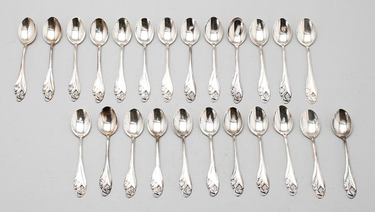 KAFFESKEDAR, 24 st, silver, Alton, 1965. Vikt 266 g.