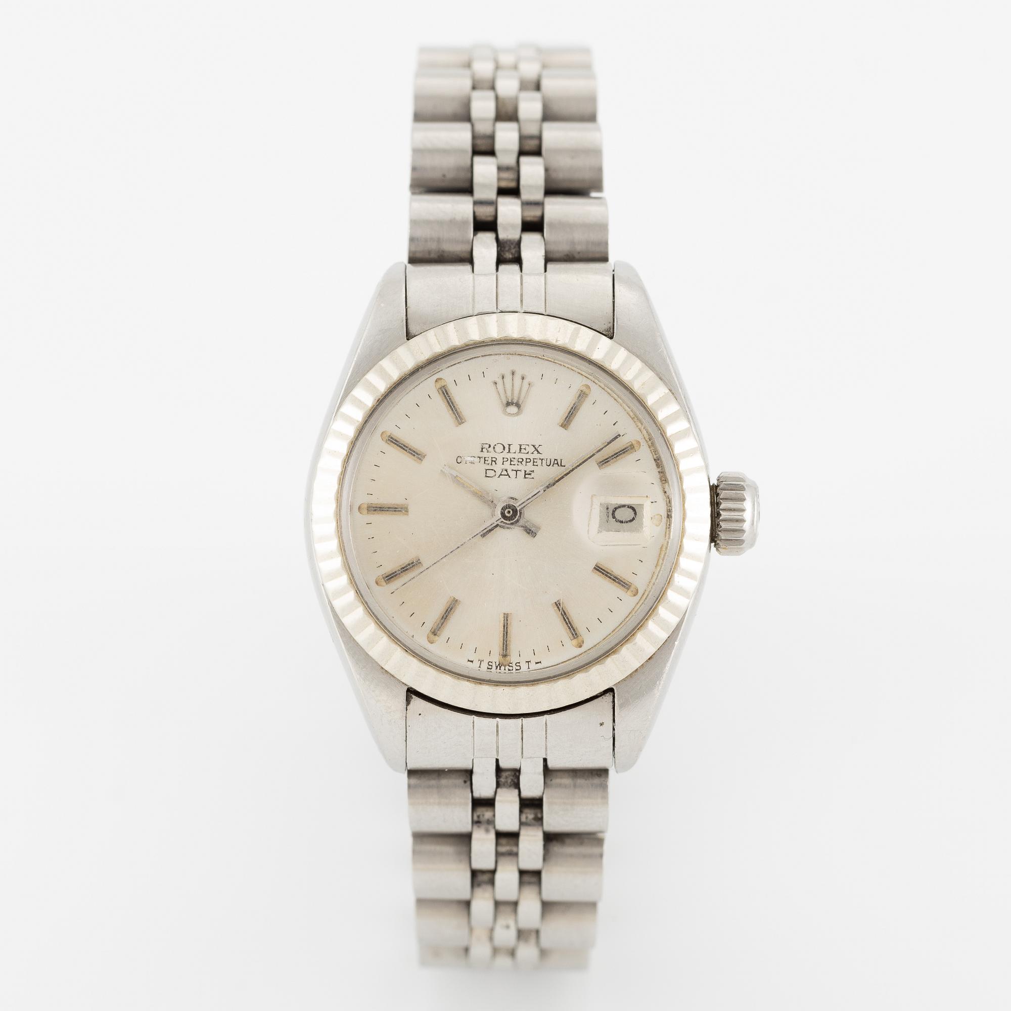 Rolex, Oyster Perpetual, Date, wristwatch, 26 mm.