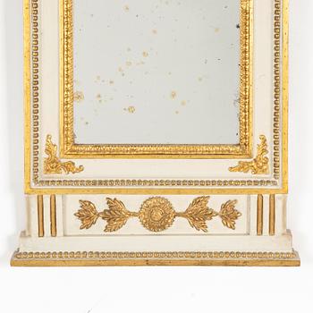 A late Gustavian mirror, 19th century.