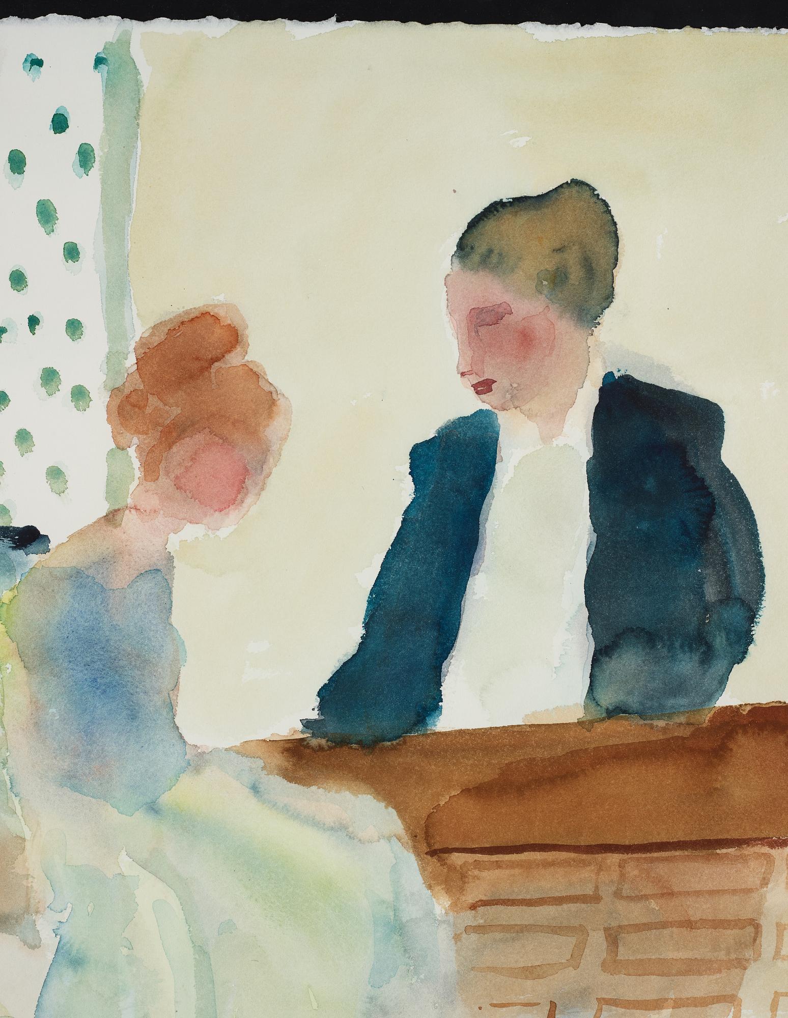 Peter Dahl, akvarell, signerad Peter Dahl.