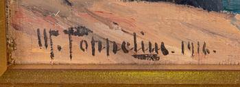 Woldemar Toppelius, oil on canvas, signed and dated 1916.