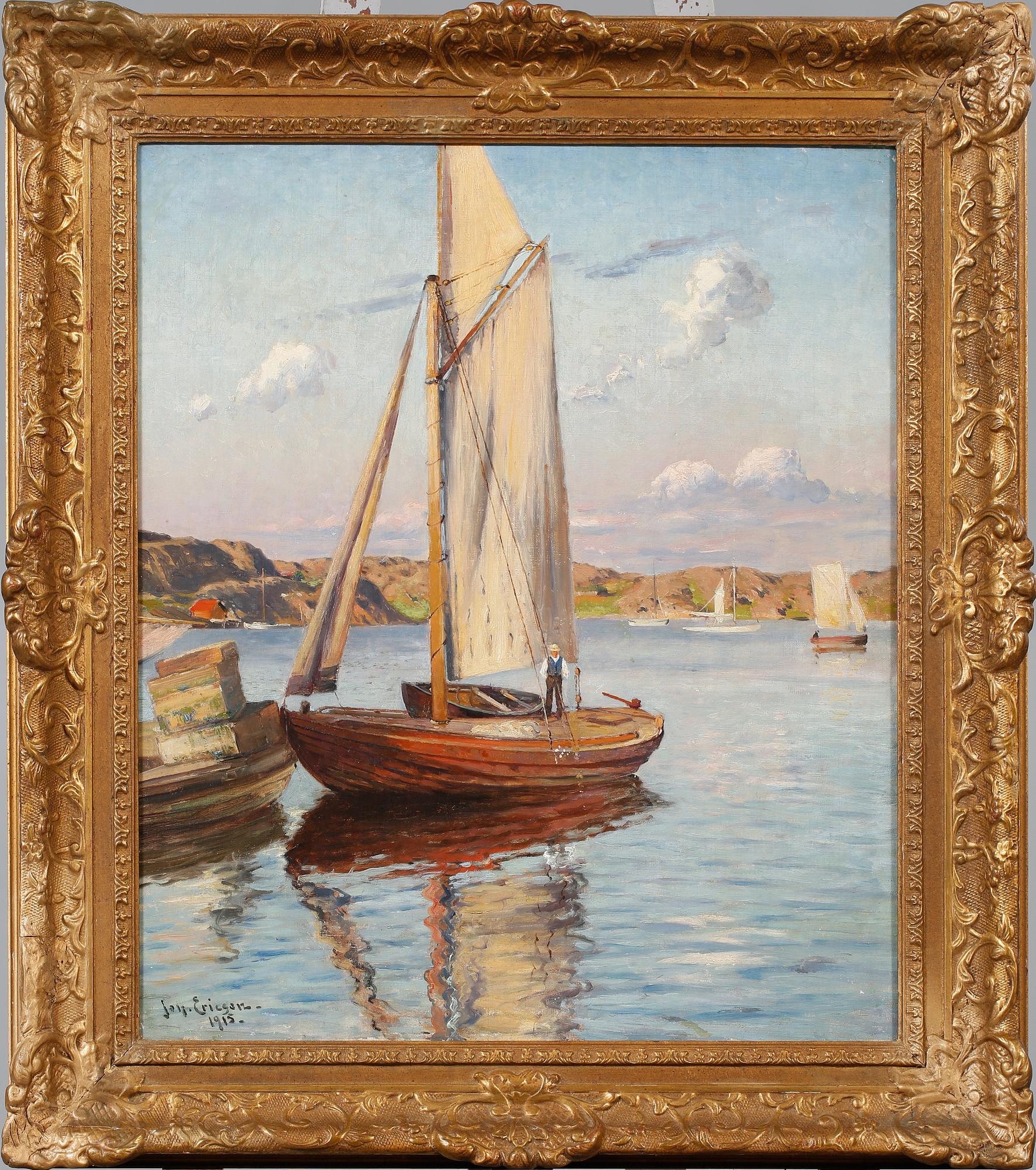 JOHAN ERICSON, olja på duk, signerad och daterad 1915.