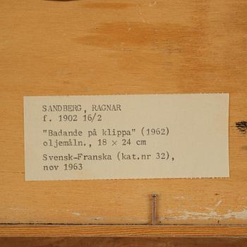 Ragnar Sandberg, Bathing on a cliff.