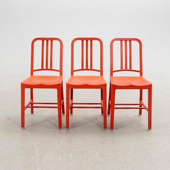 Chairs, 6 pcs, "111 Navy Chair", Emeco & Coca-Cola. USA 21st century.