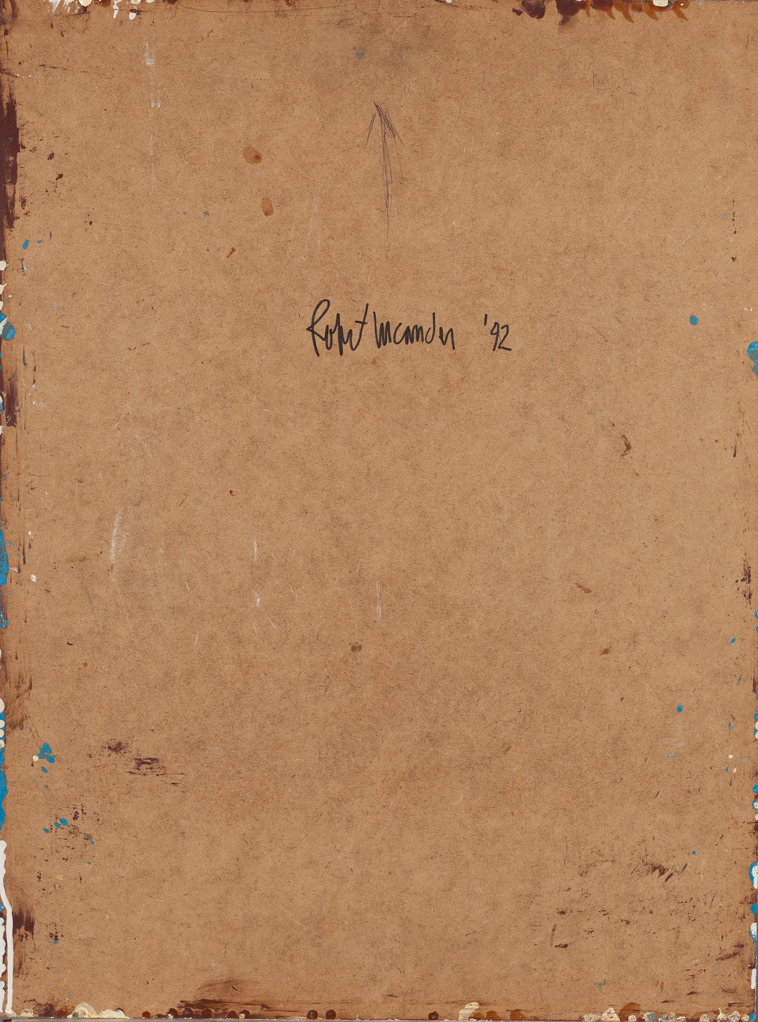 Robert Lucander, olja på pannå, signerad och daterad-92 a tergo.