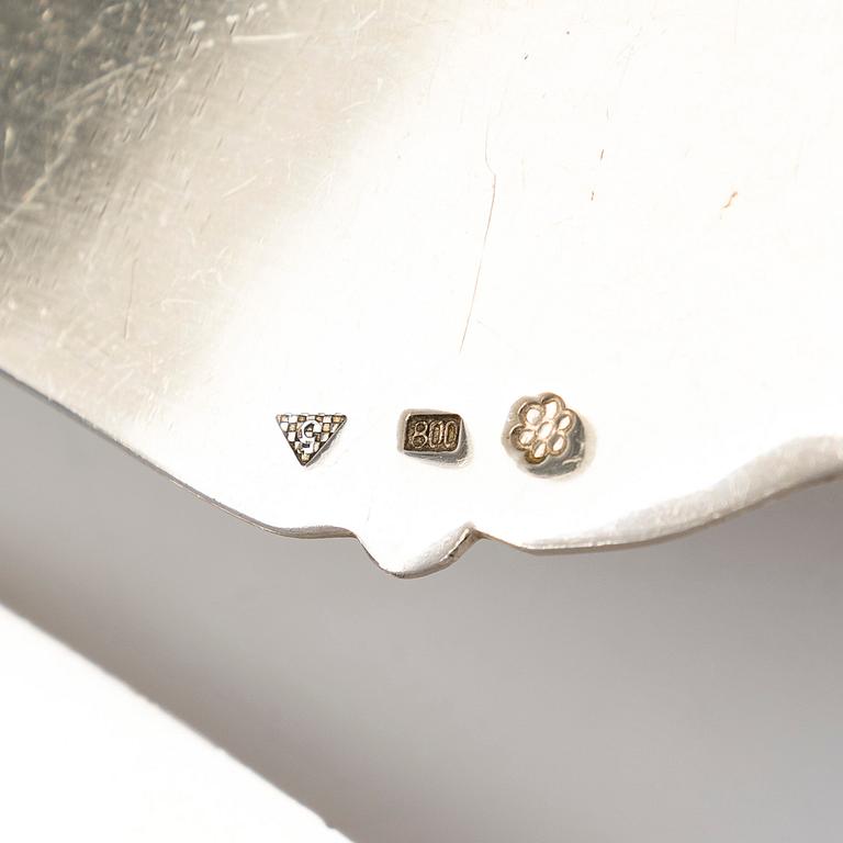 Ten silver utensils, Czechoslovakia 1945-49.