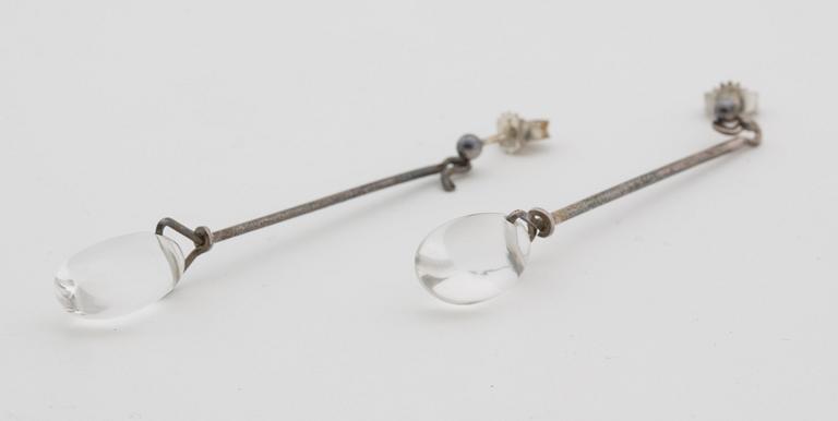 VIVIANNA TORUN BÜLOW-HÜBE, a pair of earrings, "Dew Drop" Georg Jensen, Denmark,