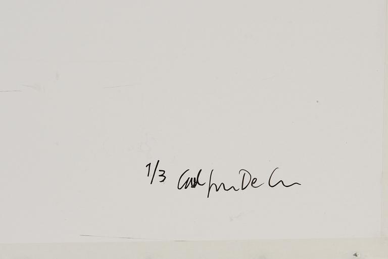Carl Johan De Geer, photo, signed 1/3 verso.