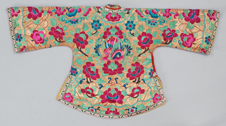 COSTUME, embroidered. China the 1930's.