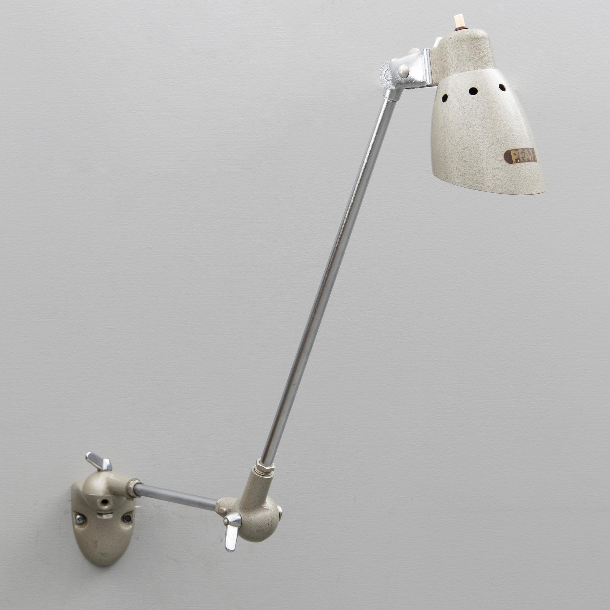A 1950s Industrial Workshop Table Lamp by Pfaff, Germany.