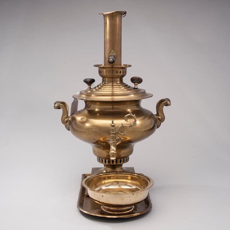 SAMOVAR, mässing, Tula, 1800-talets slut.