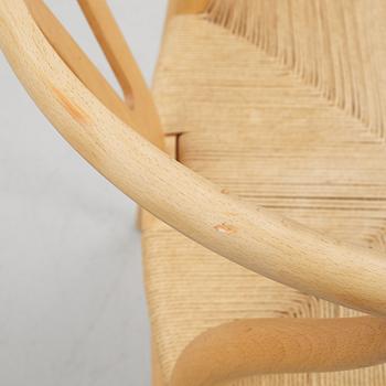 Hans J. Wegner, stolar, 4 st, "CH24", Carl Hansen & Son, Danmark, 2000-tal.