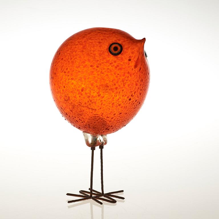 A Peter Pelzel 'Pulcino' glass bird, Vistosi, Italy 1960's.