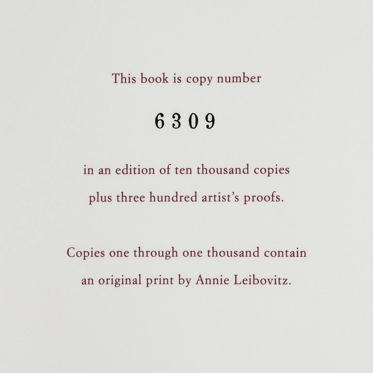 Annie Leibovitz, Taschen Sumo, The Collector's Edition.