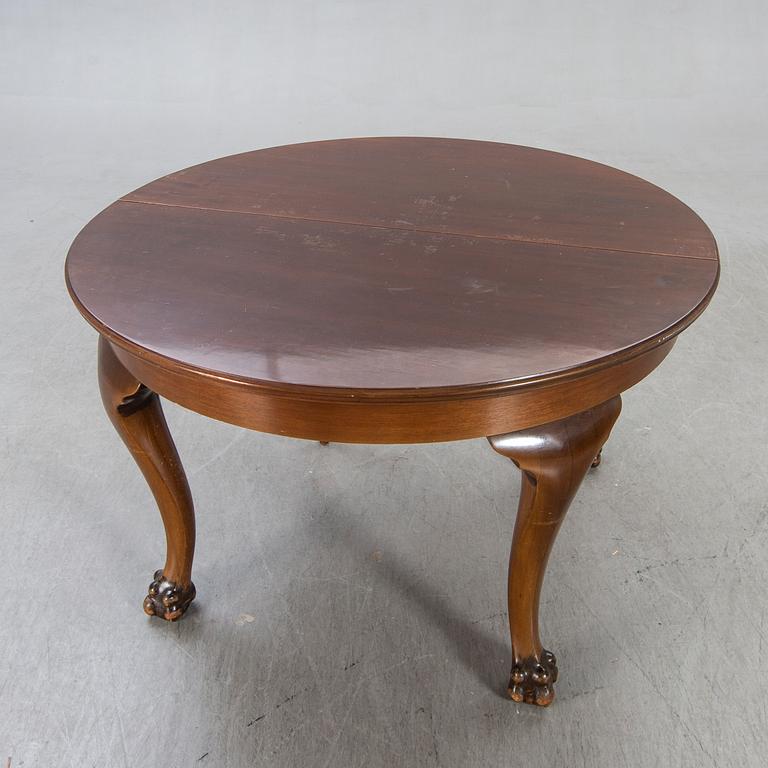 Table, Chippendale style, AB Mobilia, Malmö, first half of the 20th century.