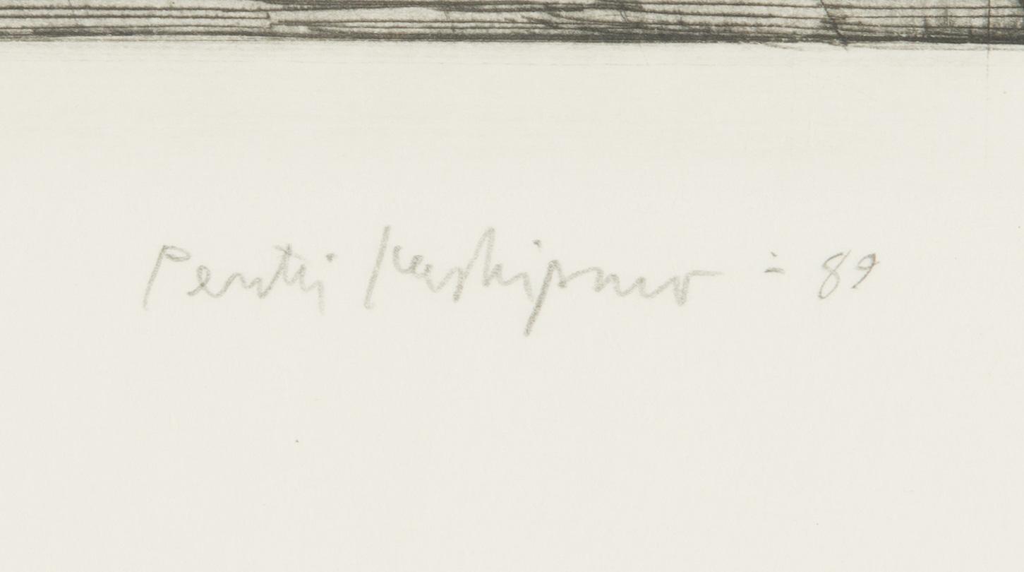 Pentti Kaskipuro, etsnng, torrnål, signerad och daterad -89, numrerad 30/70.