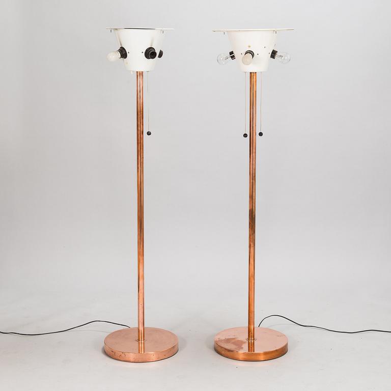 Floor lamps, similar, manufacturer H.K. Aro, 1970s.