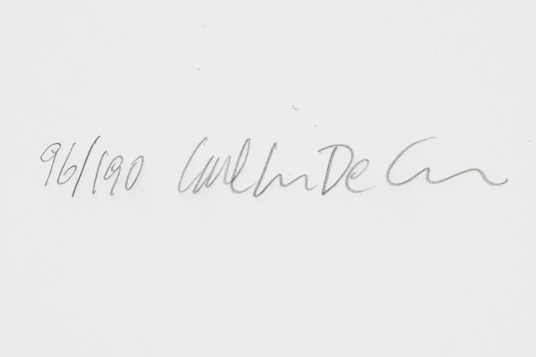 Carl Johan De Geer, färglitografi, signerad 96/190.