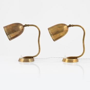 A pair of Swedish Modern table lights/wall lights, 1940's.