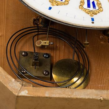 A late 19th Century wall clock, Gothenburg.