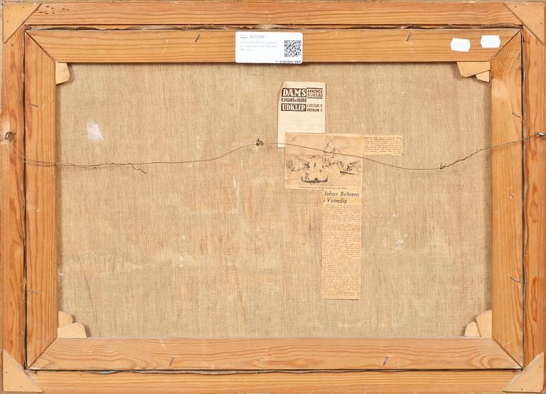 JOHAN BEHRENS, olja på duk, signerad och daterad 1936.