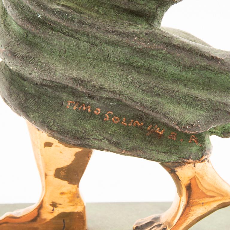 Timo Solin, sculpture bronze, signed 1/4 EA.