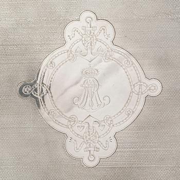 Tray Fratelli Broggi Italy first half of the 20th century nickel silver.