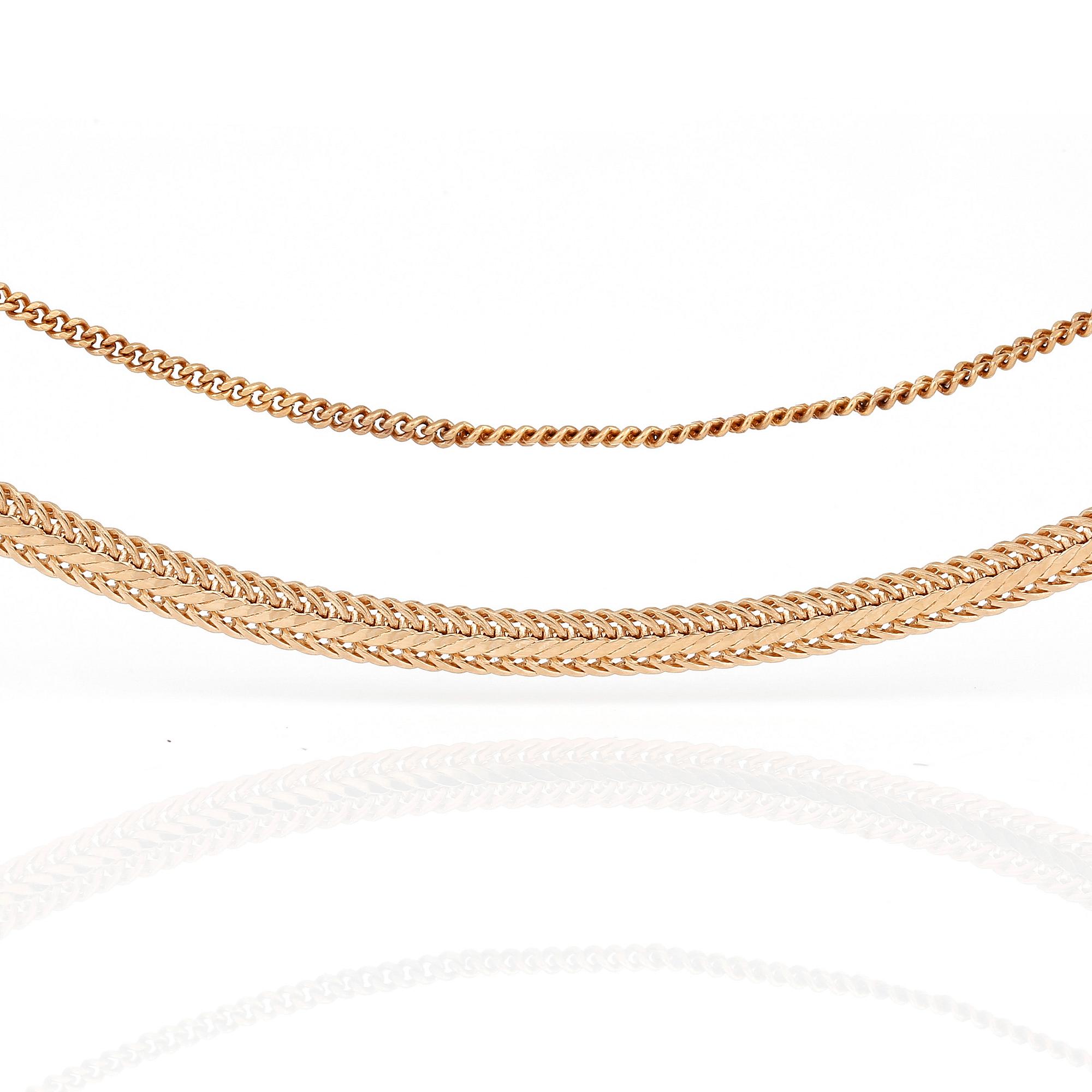 KEDJAR, 2 st, 18K roséguld.