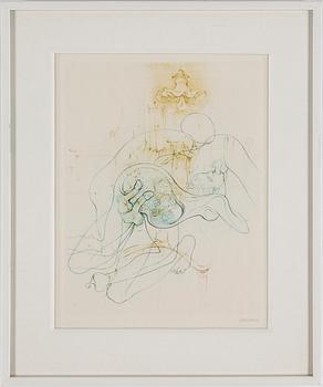 HANS BELLMER, 10 etsningar i två färger, 1966-68, signerade med blyerts.