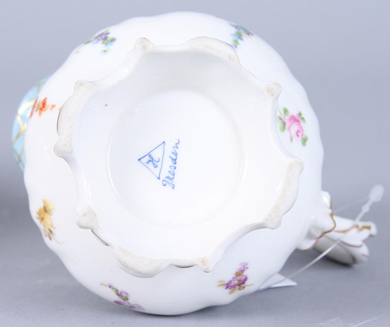 KAFFESERVIS, 10 delar, porslin, Tyskland, 1900-talets mitt.