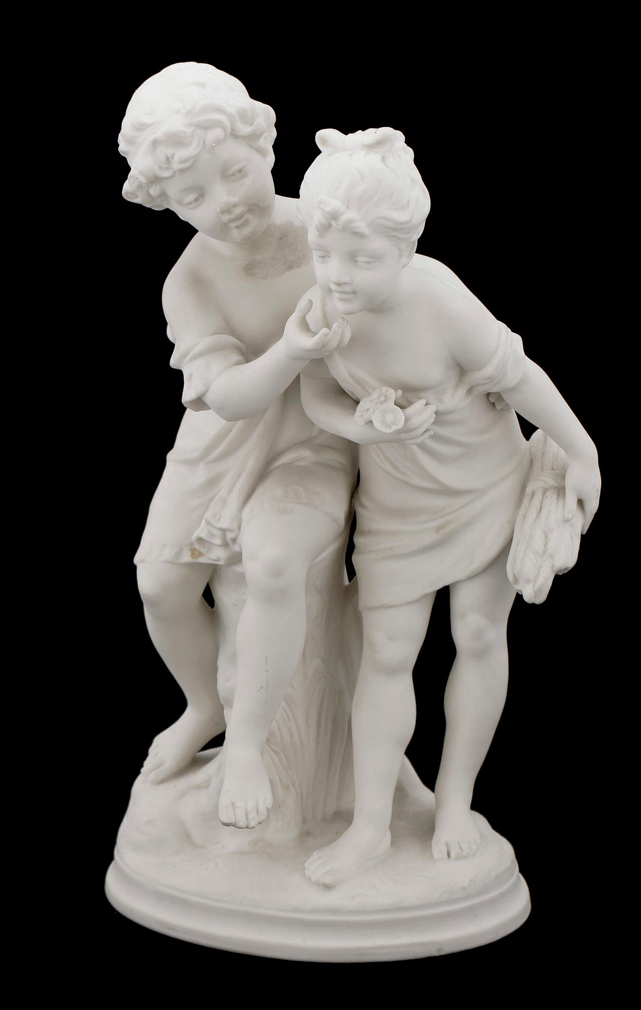 FIGURIN, parian, Gustavsberg dat 1919.