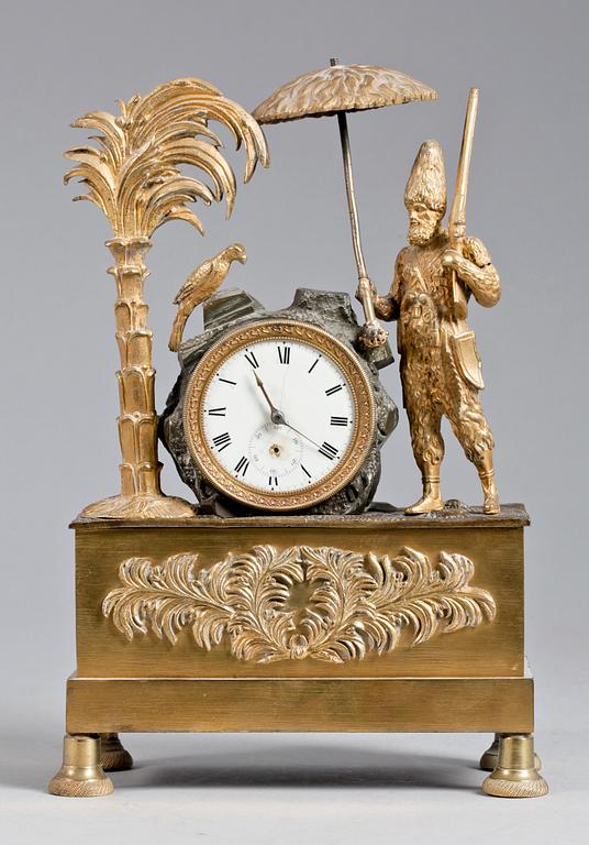 A empire 19 th century mantel clock.