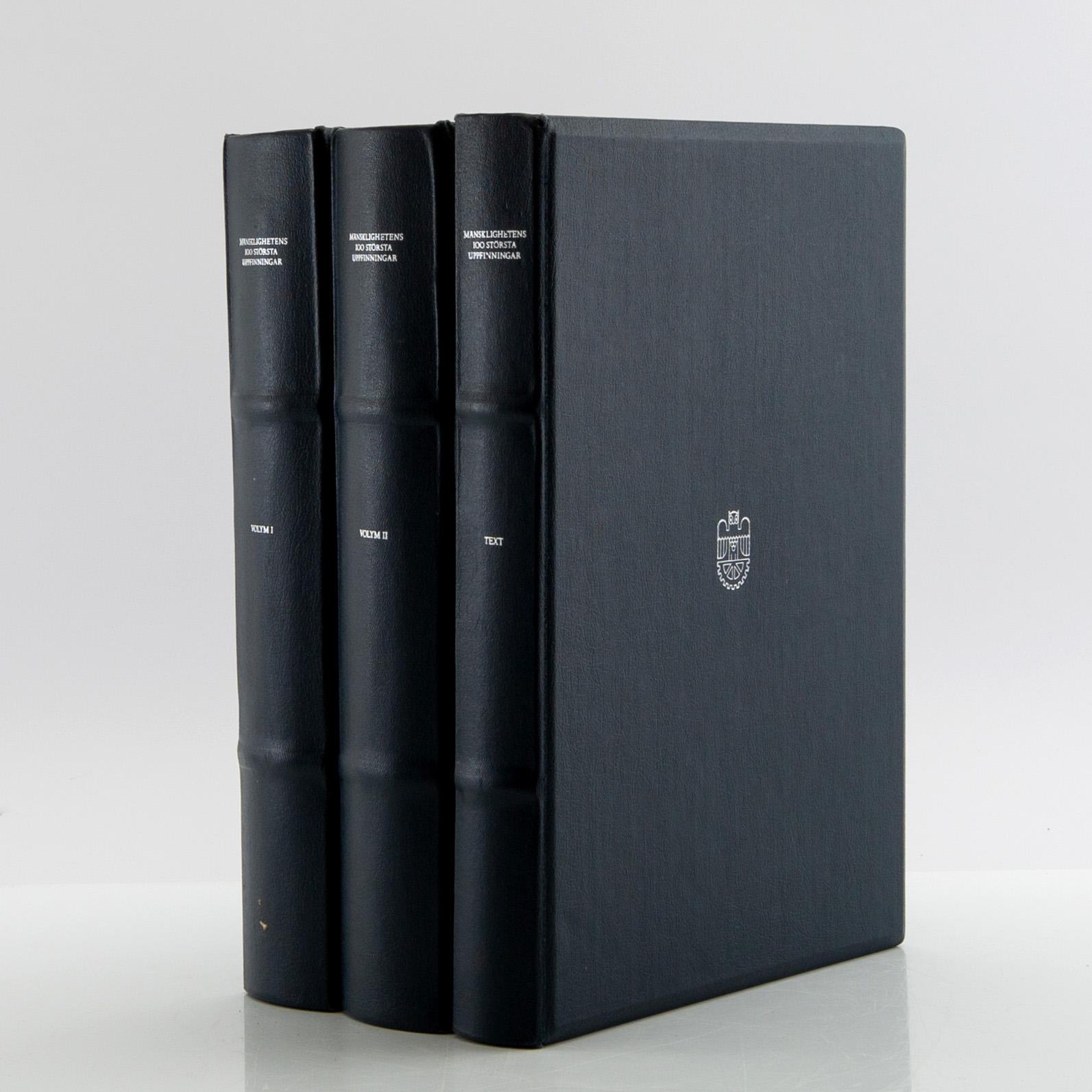 Minnesmyntsamling, 100 st, sterlingsilver, "Mänsklighetens 100 största uppfinningar", Franklin Mint.