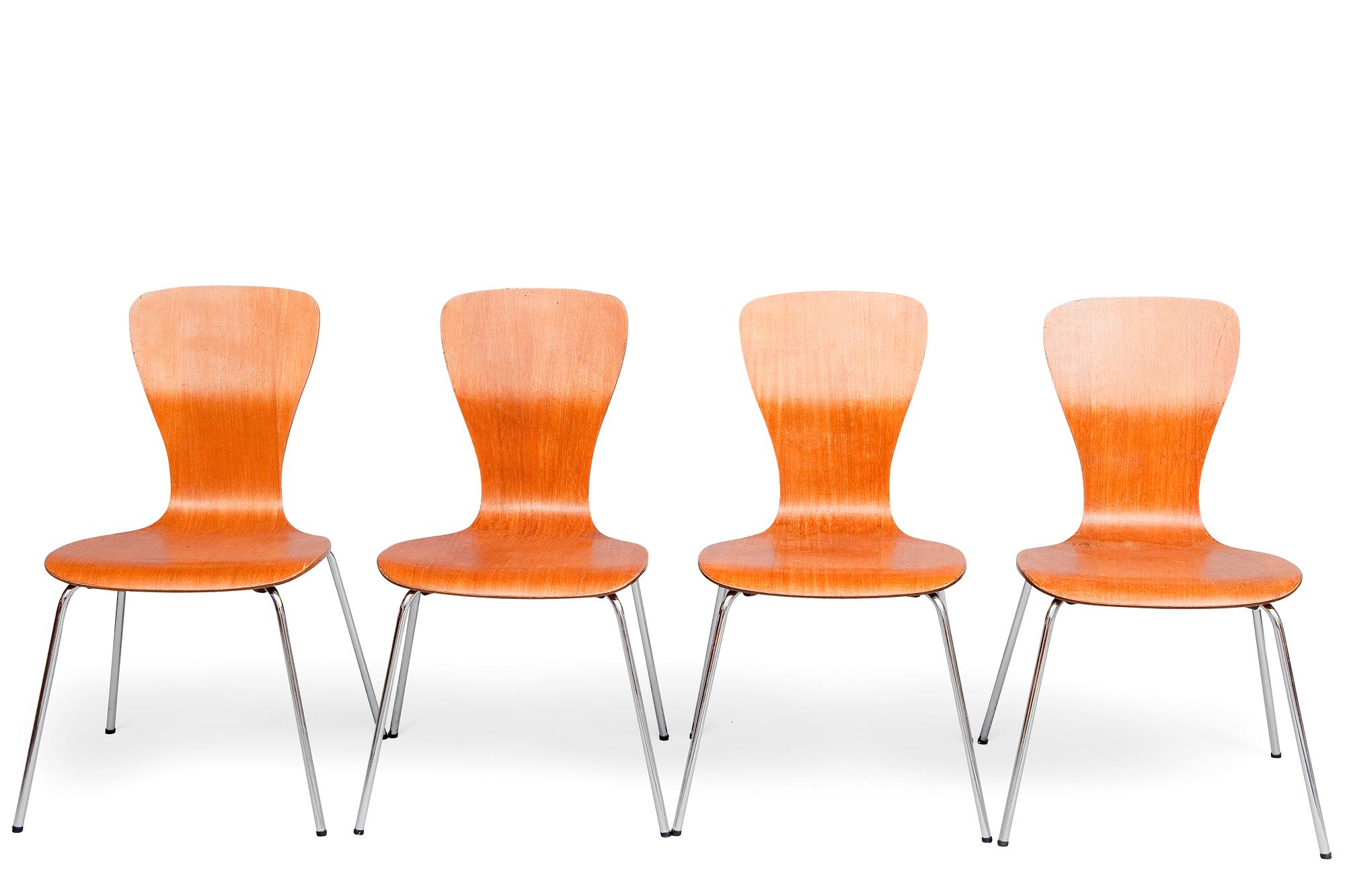 Tapio Wirkkala, A SET OF FOUR NIKKE CHAIRS.