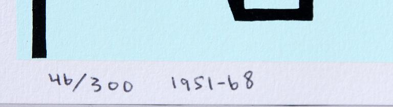 OLLE BAERTLING, färgserigrafi, sign och numr 46/300.