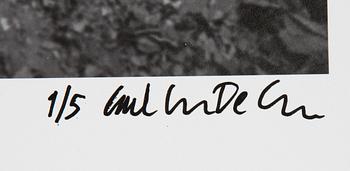 Carl Johan De Geer, photo, signed 1/5.