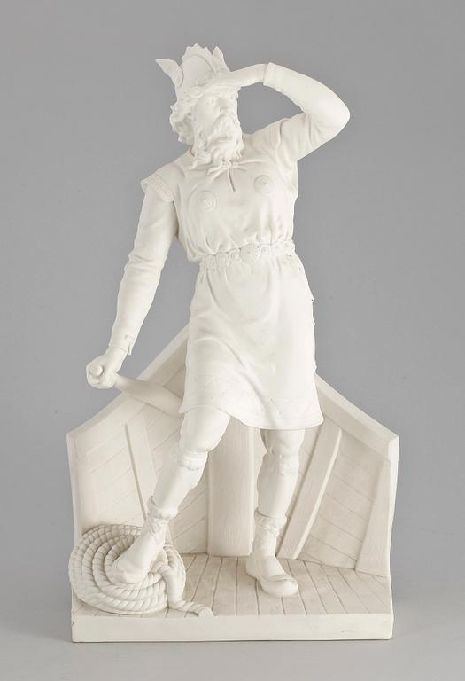 FIGURIN, parian, Gustavsberg 1896. Stämpelmärkt.