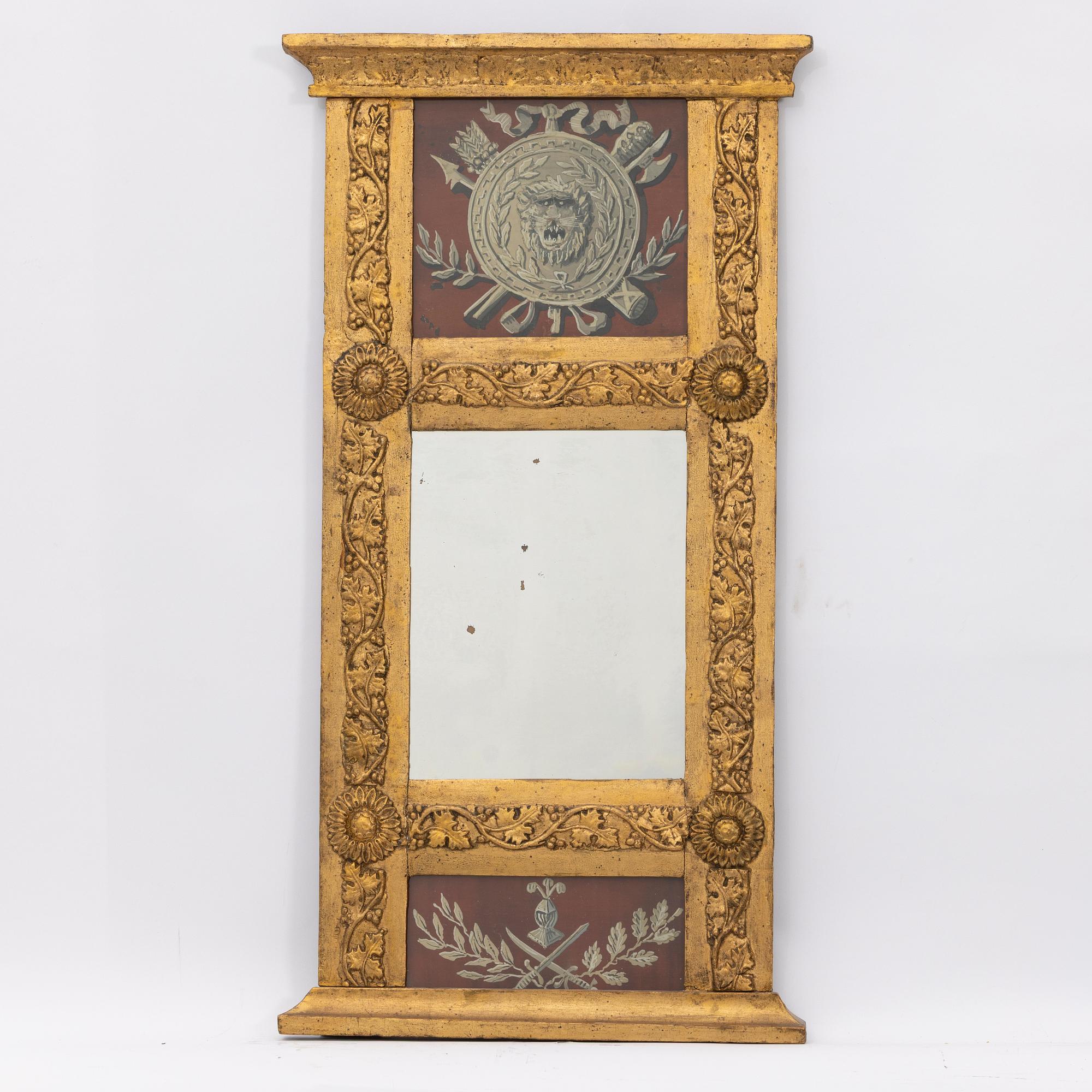 Mirror, Late Gustavian, early 19th century.