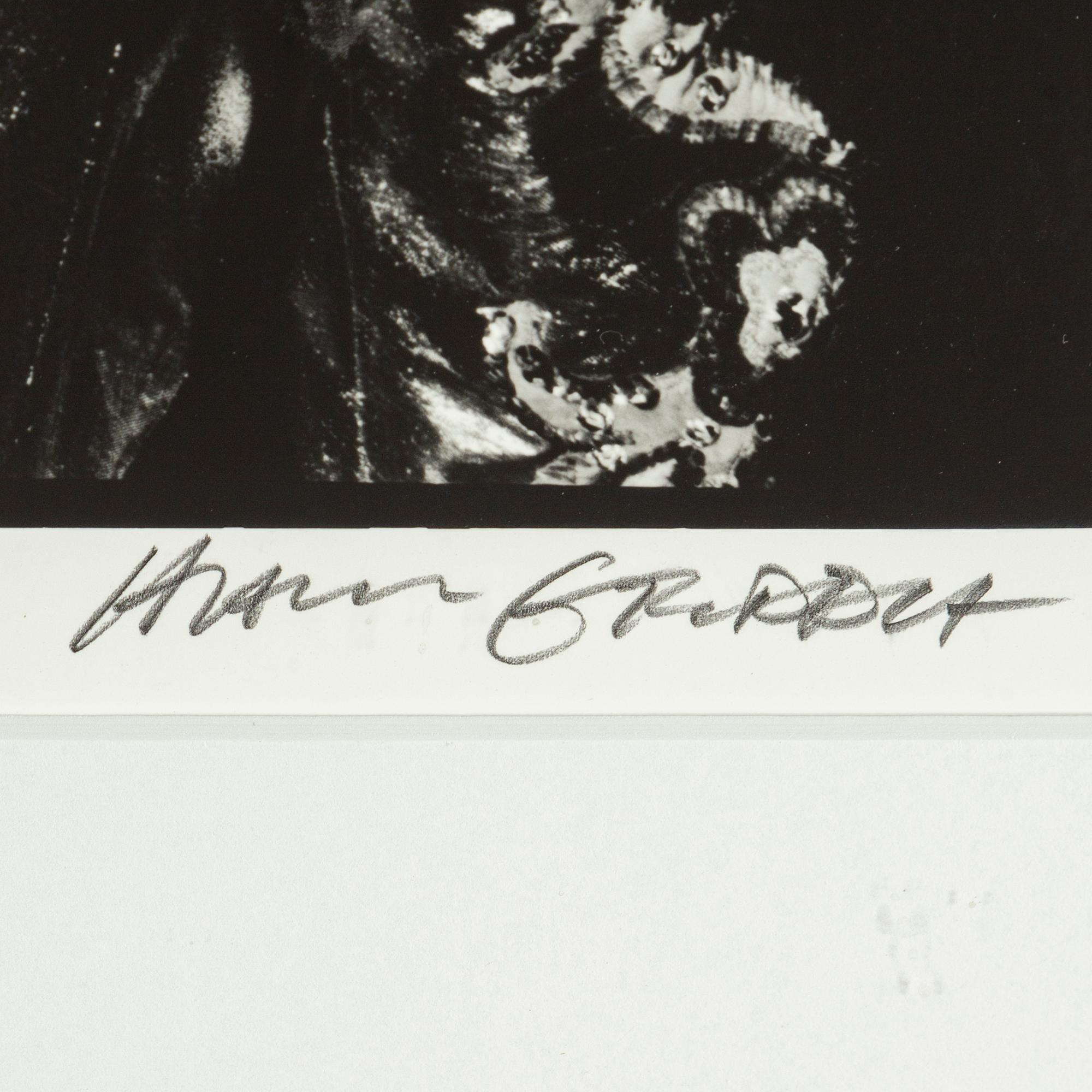 HANS GEDDA, gelatin silver print signed Hans Gedda. Also numbered 8/10 and dated 2008 on verso.