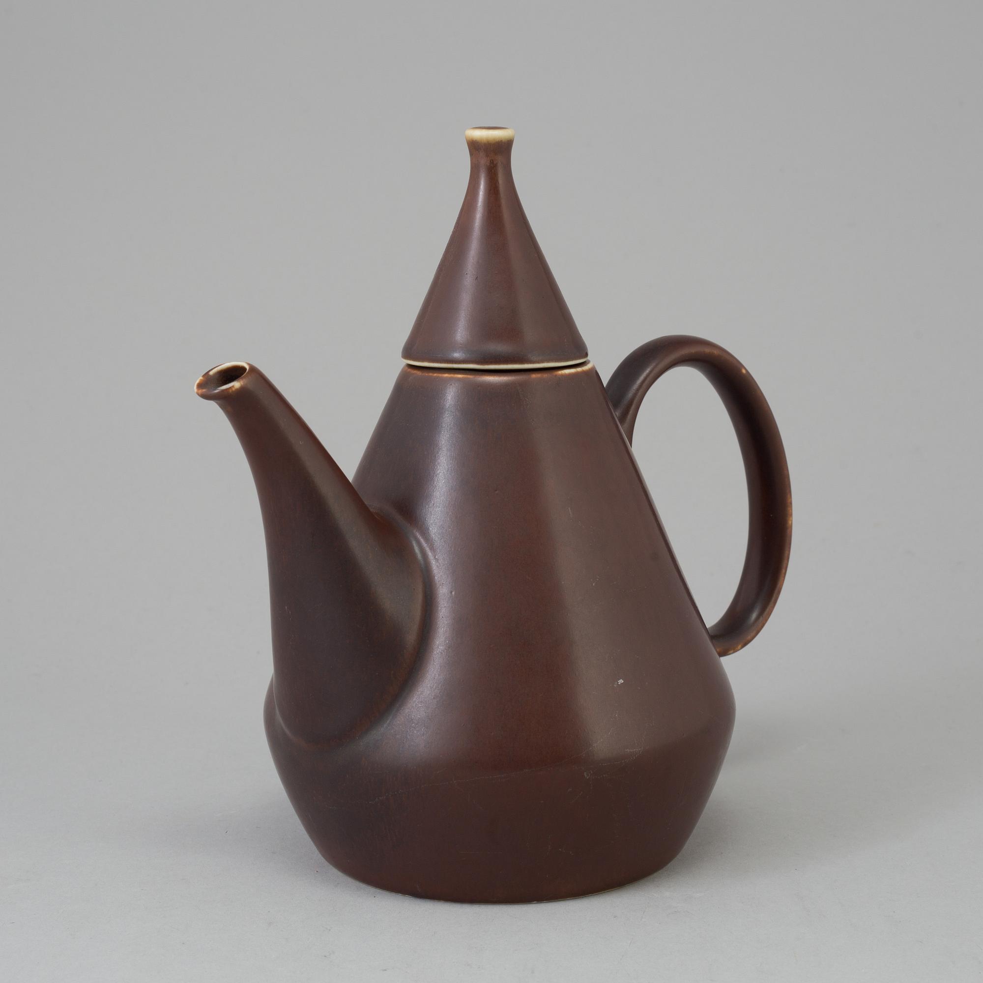 希少 STÅLHANE スタルハネ Carl-Harry Stålhane A 1960s Carl-Harry Stålhane stoneware teapot from Rörstrand