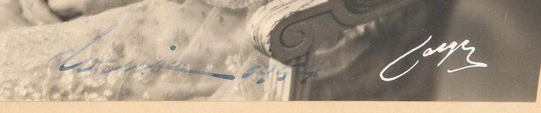 A set of two Royal photographs signed and dated 1954.